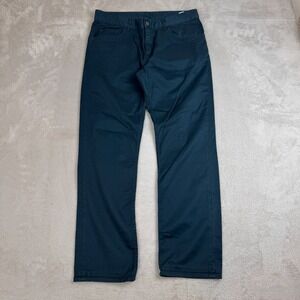 Vintage Prada Chino Pants Mens Size 34 Green Preowned Cotton Stretch Tapered Fit